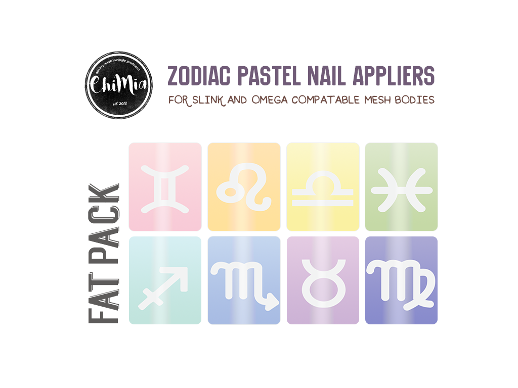Zodiac Pastel Nail Appliers