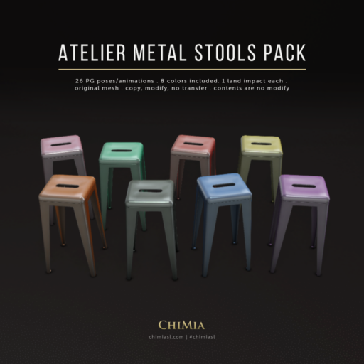 Atelier Metal Stools Pack 