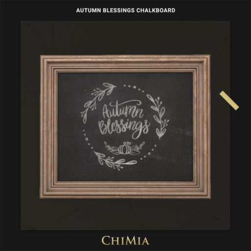 Autumn Blessings Chalkboard