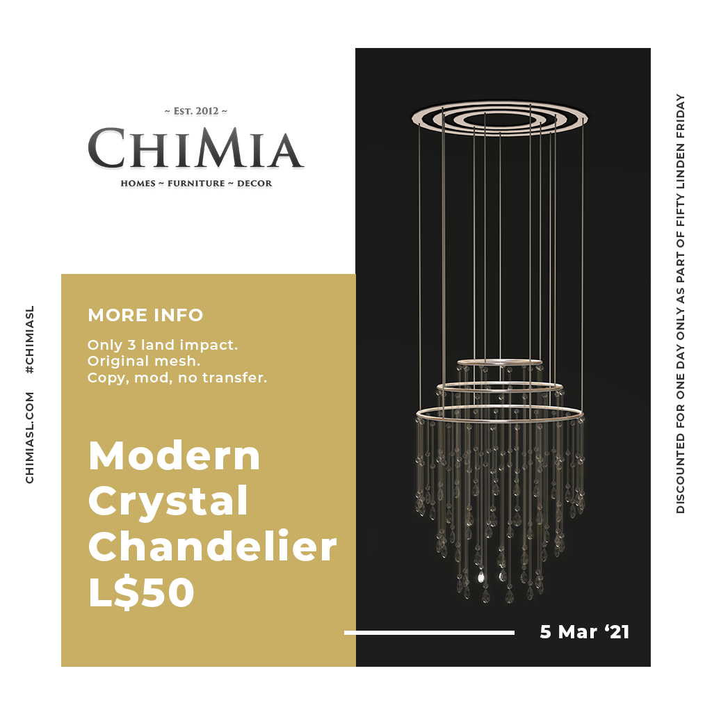 Modern Crystal Chandelier for FLF