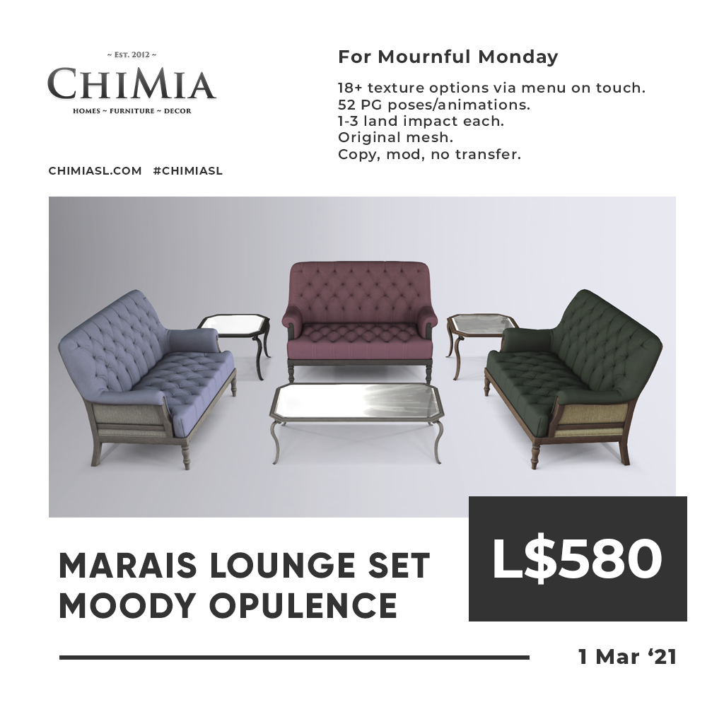 Marais Lounge in Moody Opulence for Mournful Monday