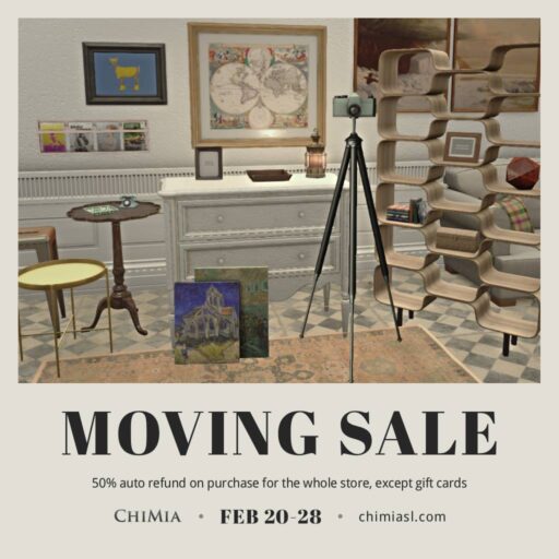 ChiMia Moving Sale 20-28 Feb 2026