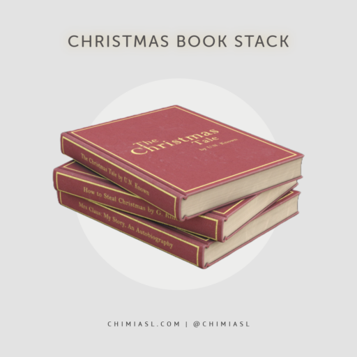 Christmas Book Stack