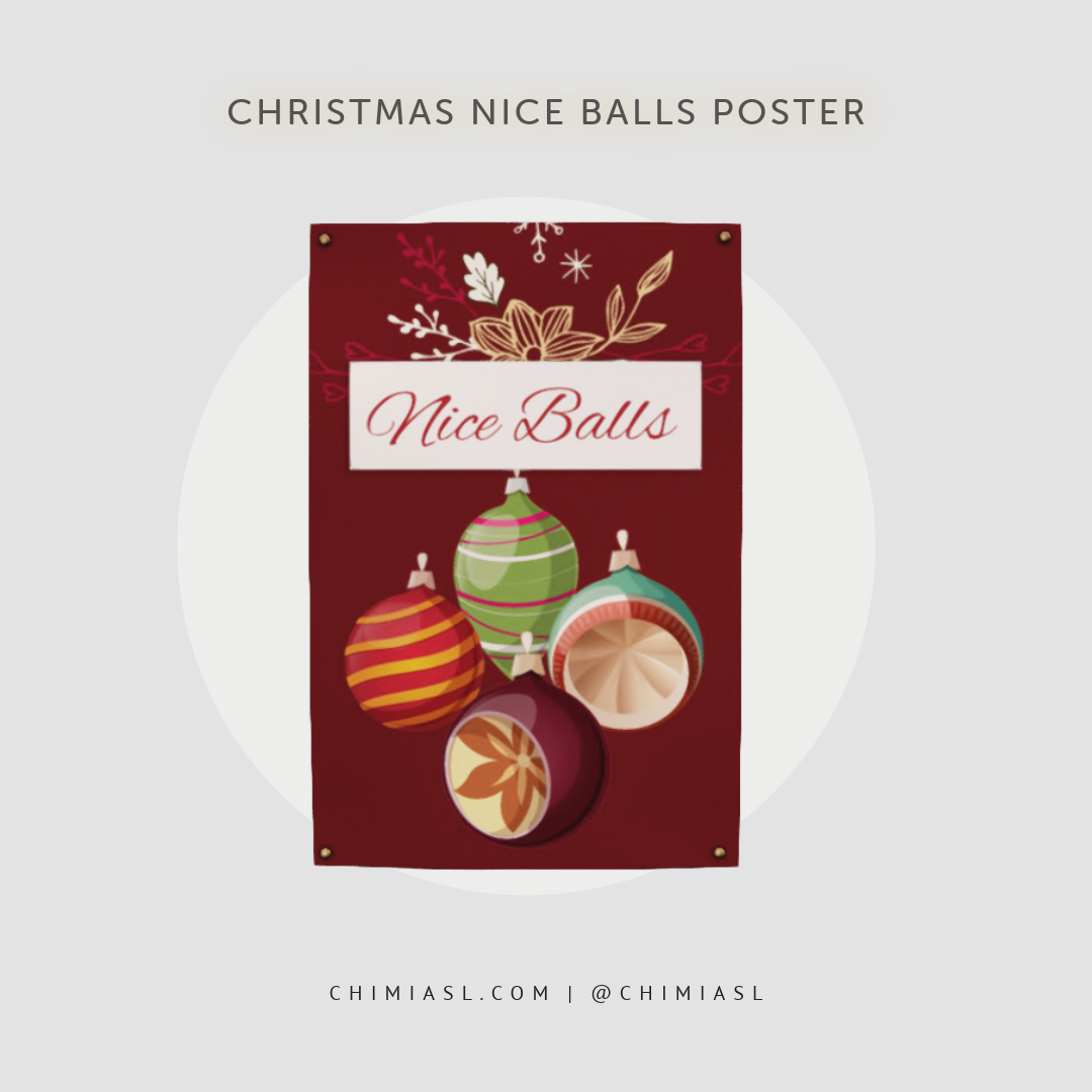 Christmas Nice Balls Poster