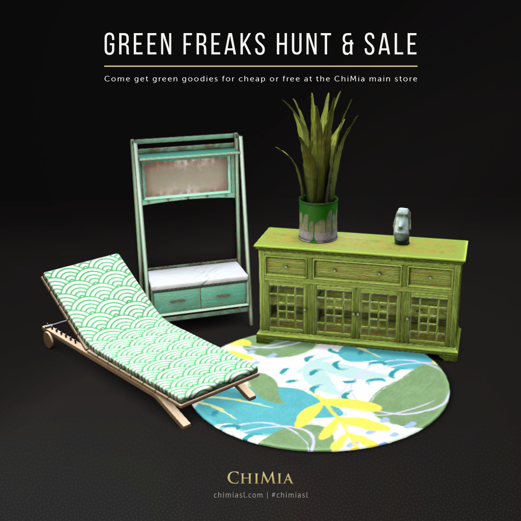 Green themed creations for Green Freaks Hunt and Sale