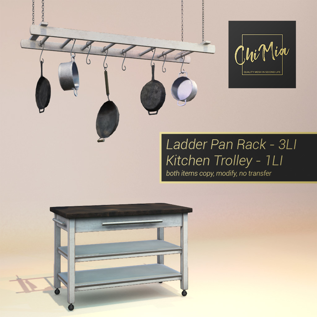 The Saturday Sale 8 June 2019 Kitchen Trolley and Laddar Pan Rack · ChiMia