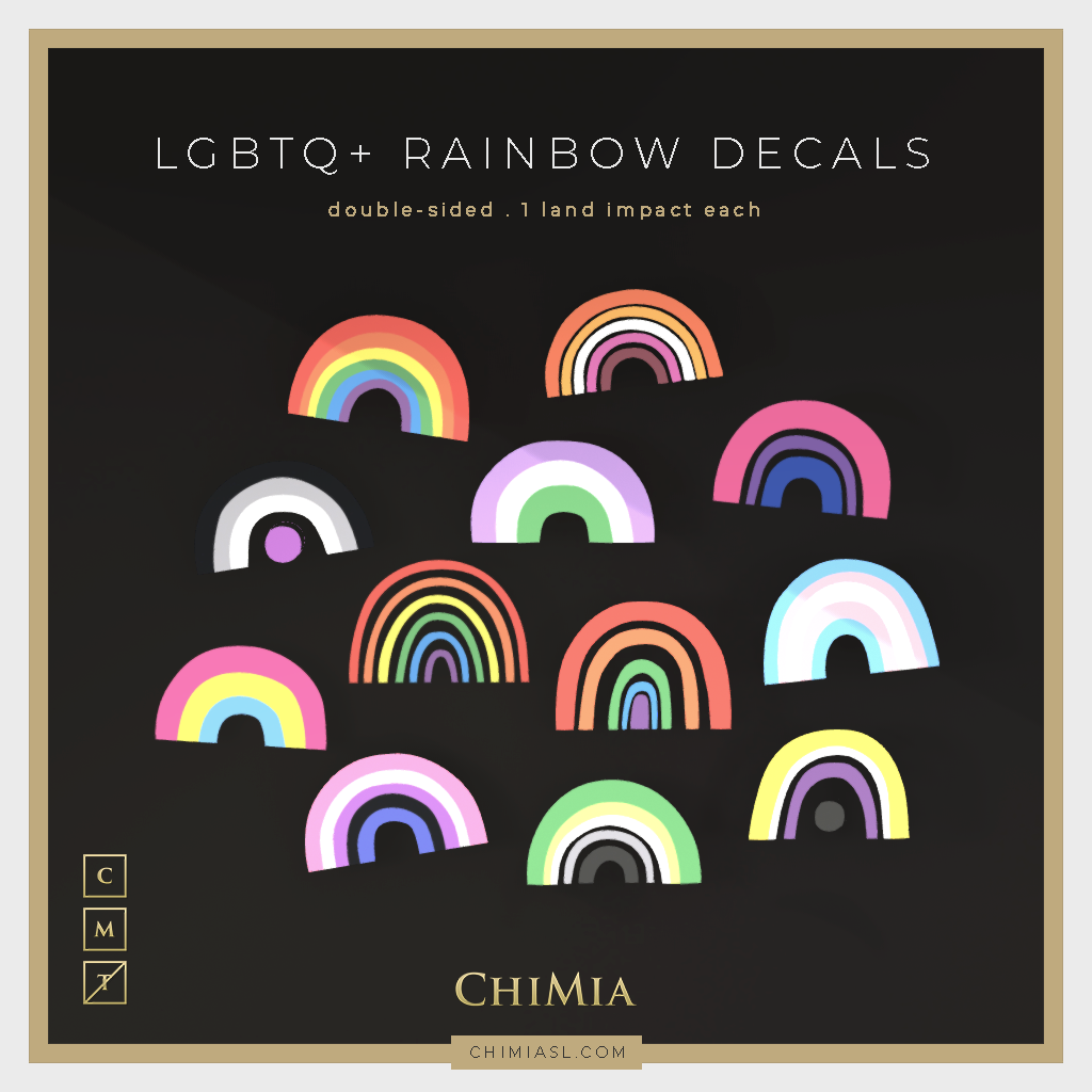 LGBTQ+ Rainbow Decals on sale 3-4 Feb 2024