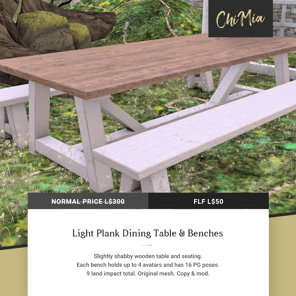 Fifty Linden Fridays 20 Sept 2019: Light Plank Dining