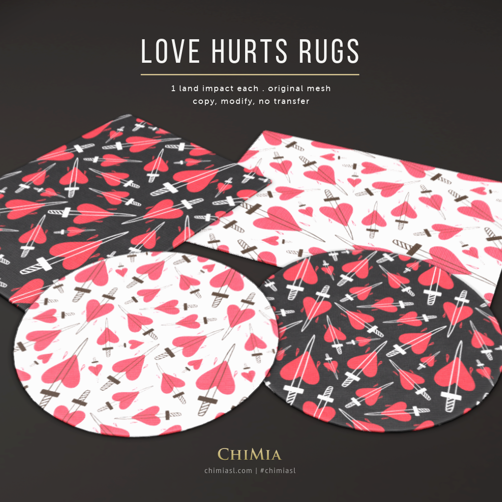 New rugs for SL Syndicate’s Anti-Valentines Hunt
