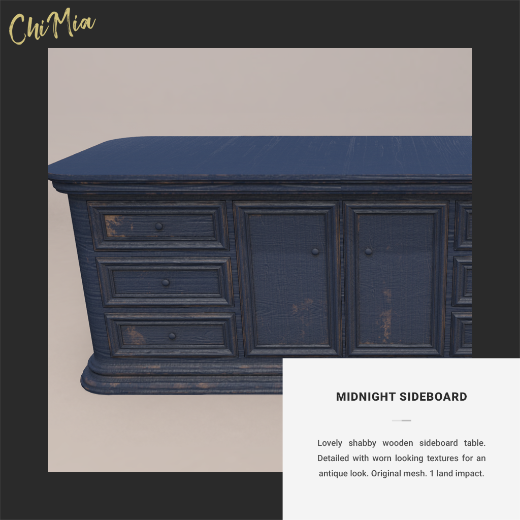 Discounted Midnight Sideboard for The Saturday Sale 26 January 2019