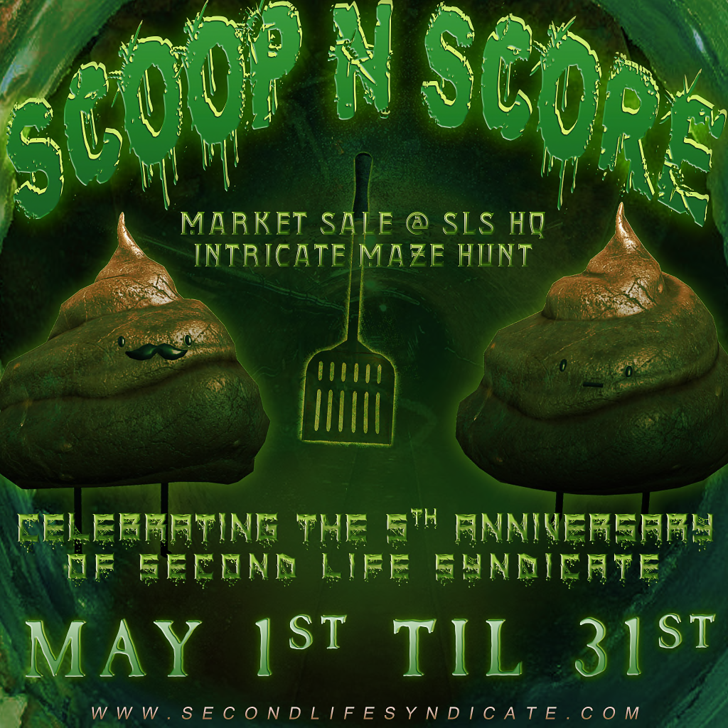 Find poops in a giant sewer maze at SLS Scoop n Score