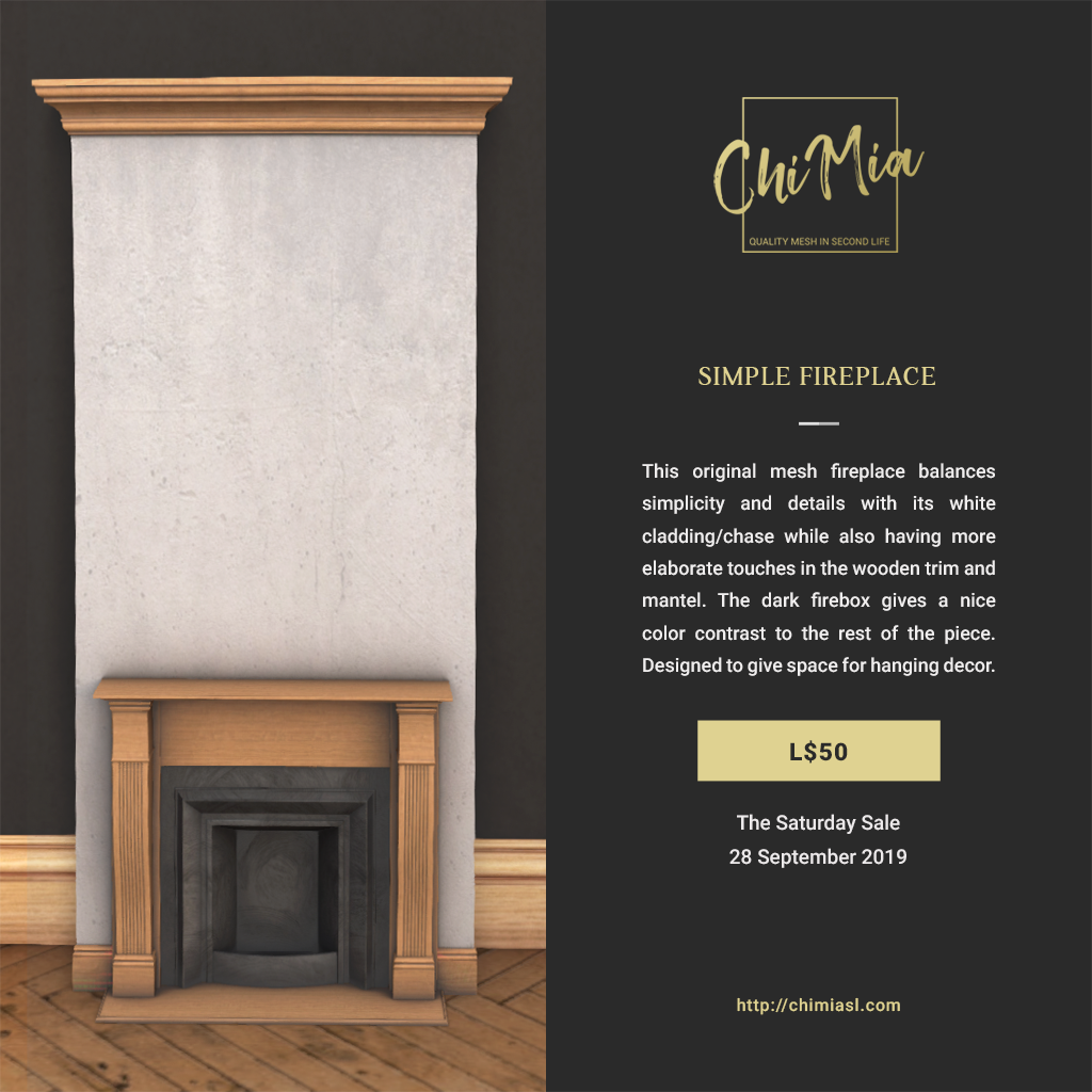 The Saturday Sale 28 September 2019: Simple Fireplace